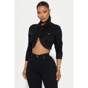 Western Crop Denim Jacket
