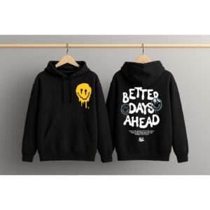Graphic Dropshoulder Oversize Hoodie (Better Days)