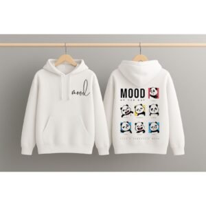 Graphic Dropshoulder Oversize Hoodie (Moods)