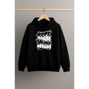 Graphic Dropshoulder Oversize Hoodie (Overthinking)