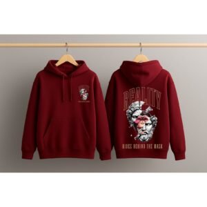 Graphic Dropshoulder Oversize Hoodie (Reality)