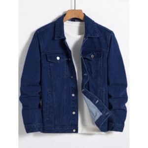 Trucker Denim Jacket Men (Navy Blue)